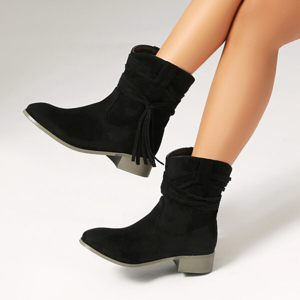 Tassel Women's Casual Ankle Boots - Image 31