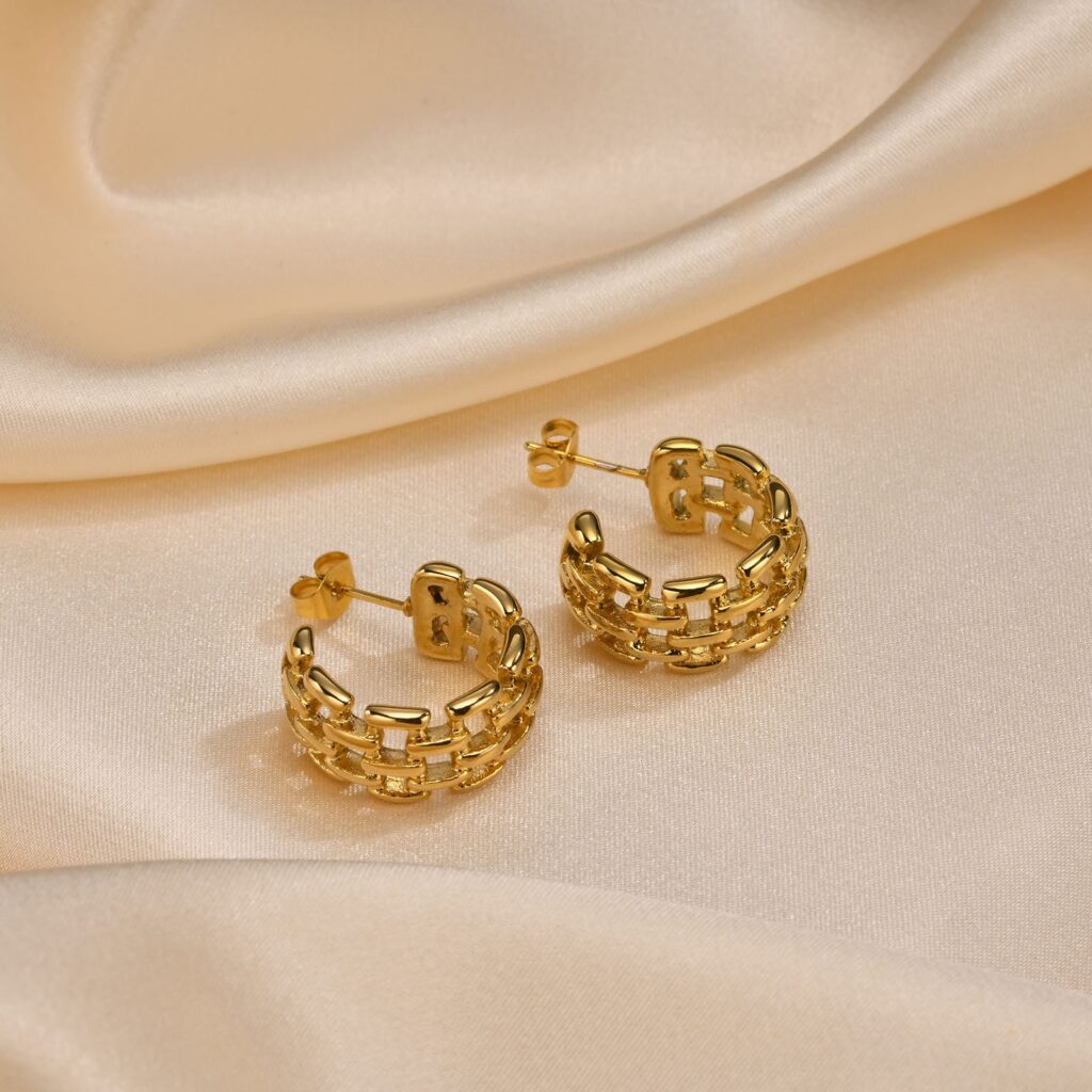 Elegant All-match Stainless Steel Earrings