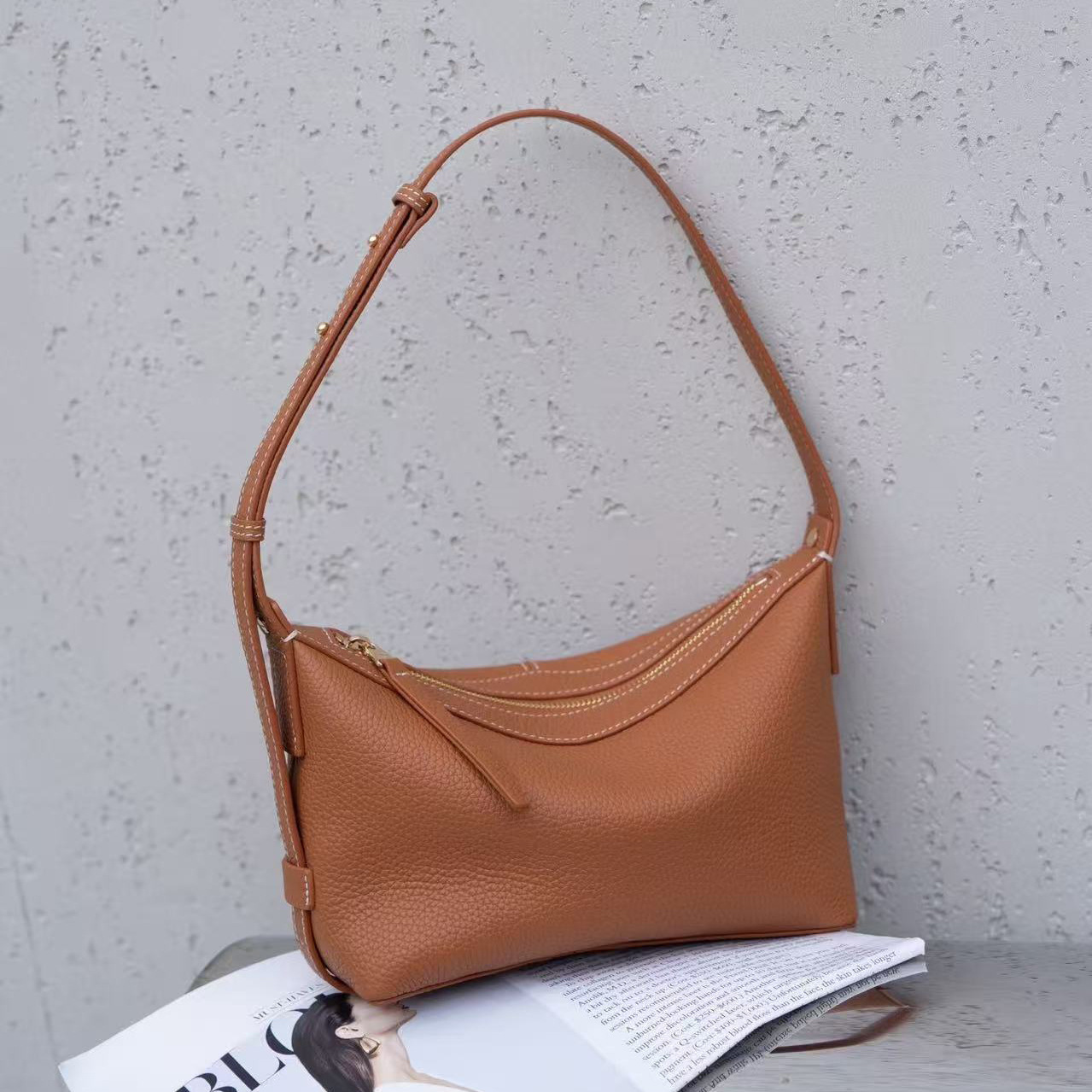 Commuter All-Match Genuine Leather Womens Bag - Image 26