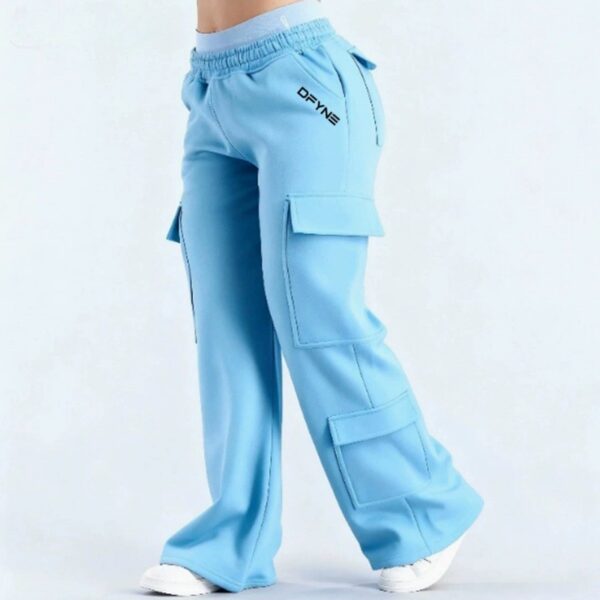 Fashionable Solid-Colored Casual All-Match Pants With Pockets - Image 4