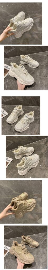 Women's Fleece-Lined Warm Non-Slip Thick-Soled Sneakers