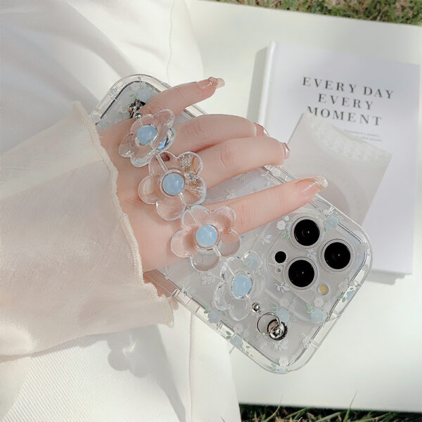 Fresh And Summery Blue Floral Phone Case - Image 3