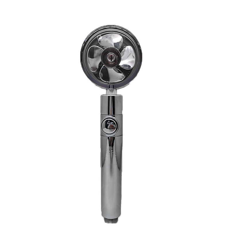 Shower Head Water Saving Flow 360 Degrees Rotating With Small Fan ABS Rain High Pressure Spray Nozzle Bathroom Accessories - Image 109