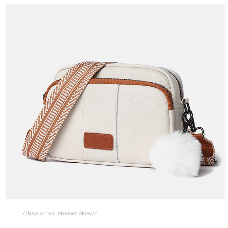 Genuine Leather Womens New Trendy Fashionable Versatile Single-shoulder Bag - Image 6