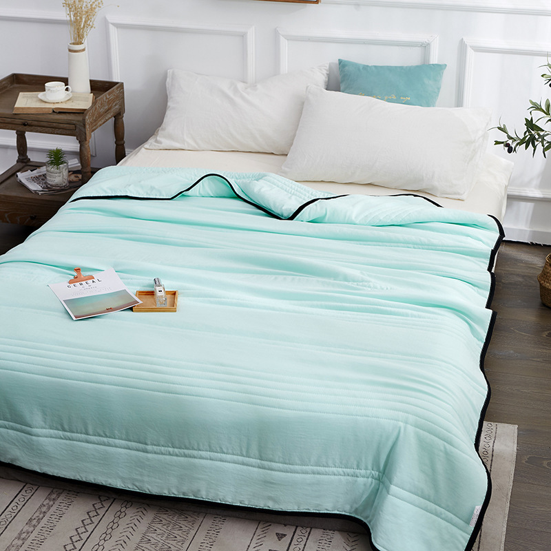 Cooling Blankets Pure Color Summer Quilt Plain Summer Cool Quilt Compressible Air-conditioning Quilt Quilt Blanket - Image 25