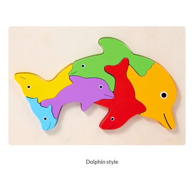 Wooden Dinosaur Animal Shape-Matching Grasping Board For Early Childhood Learning - Image 8