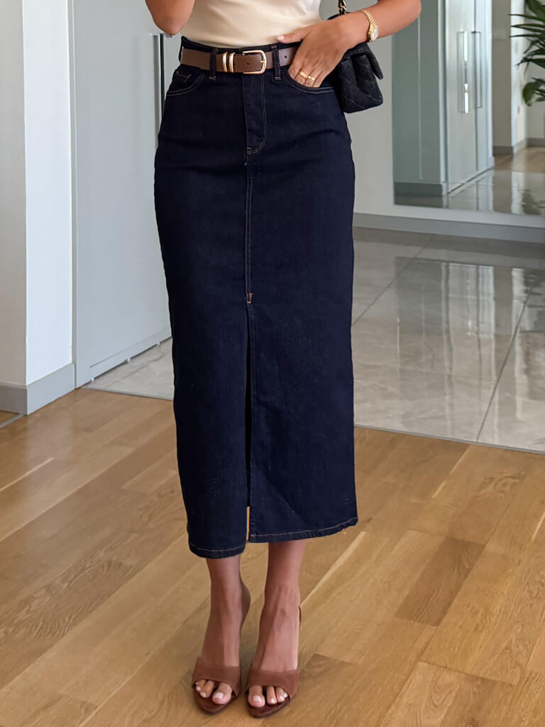 European And American Women's Fashion Casual Denim Skirt