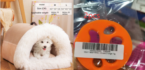 New Splice Portable Pet Nest Portable Autumn And Winter Warm Dog Nest Moisture-proof Long Fur Cat Nest Cross Border Pet Nest - Image 10