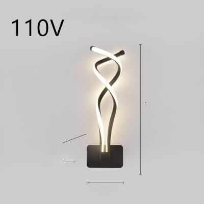 led wall lamp nordic minimalist bedroom bedside lamp - Image 32