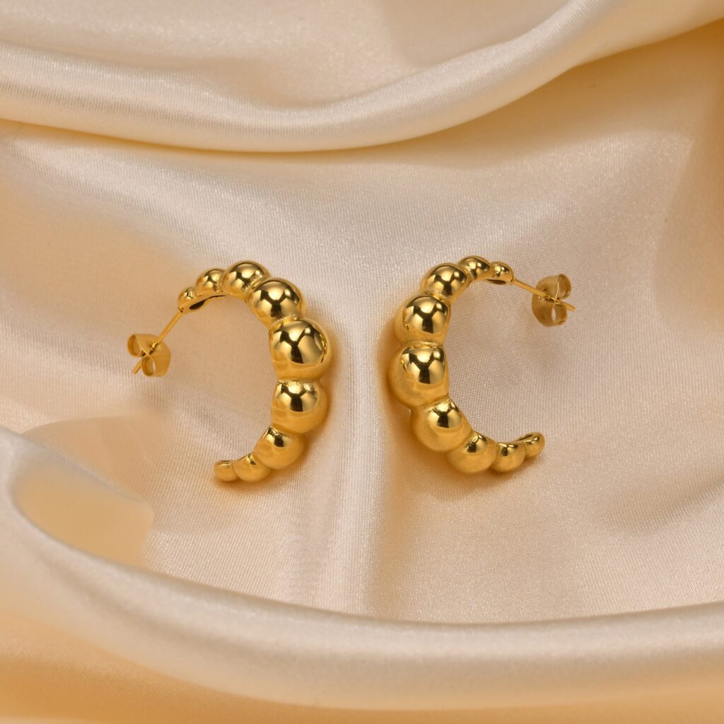 Elegant All-match Stainless Steel Earrings
