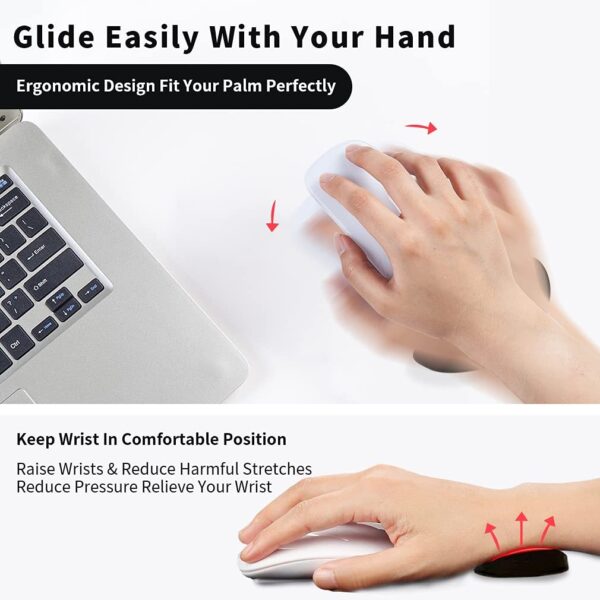 Ergonomic Mouse Wrist Rest Mouse Pads Silicon Gel Non-Slip Streamline Wrist Rest Support Mat Computer Mouse Pad For Office Gaming PC Accessories - Image 10