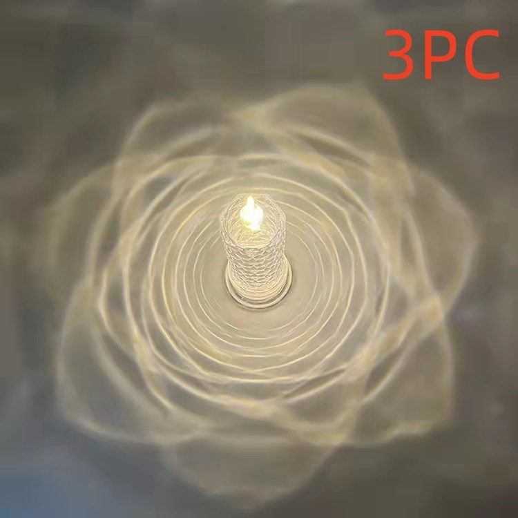 Rose Pattern Refraction Led Electronic Candle Light - Image 11