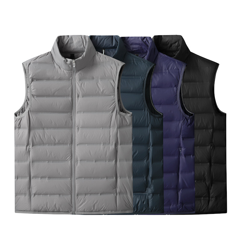 Vest Plus-size Ultra-lightweight Loose-fit Stand-up Collar - Image 1