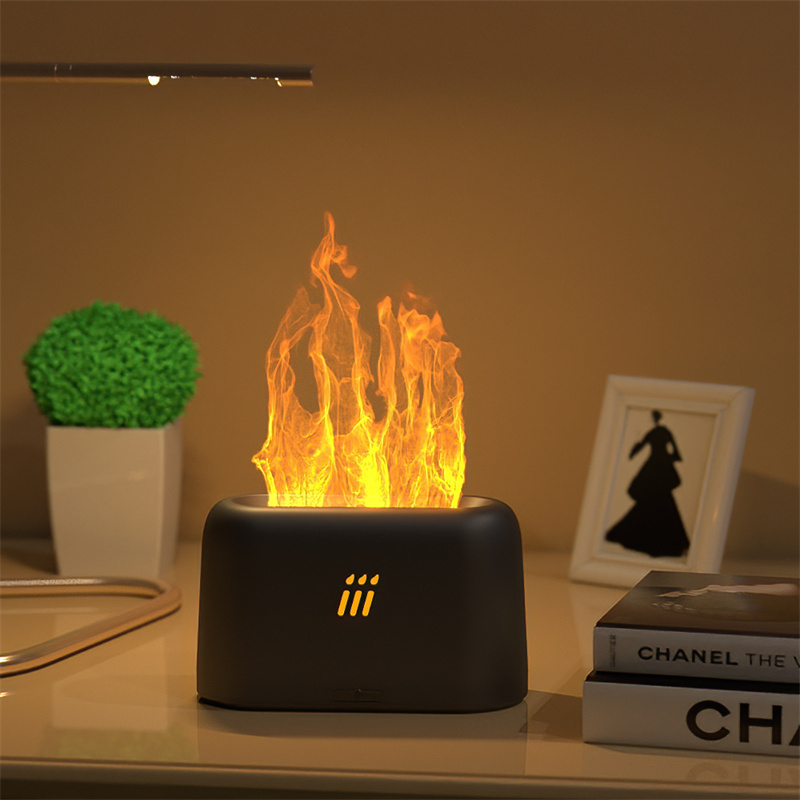 Flame Aroma Diffuser Air Humidifier Ultrasonic Cool Mist Maker Fogger Led Essential Oil Flame Lamp Difusor - Image 9