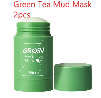 Cleansing Green Tea Mask Clay Stick Oil Control Anti-Acne Whitening Seaweed Mask Skin Care - Image 23