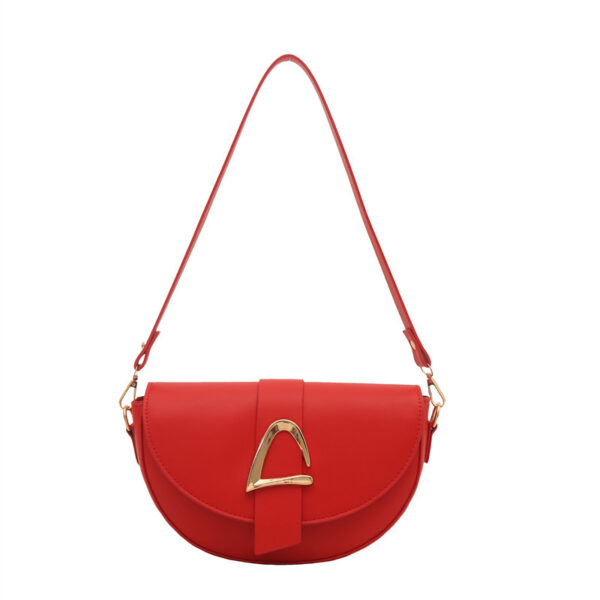 High-end, Fashionable Single-shoulder Bag Niche Saddle Bag - Image 7