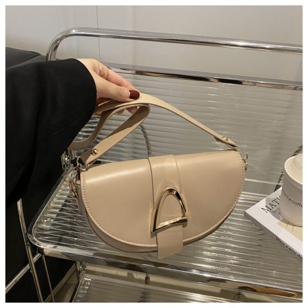 High-end, Fashionable Single-shoulder Bag Niche Saddle Bag - Image 36