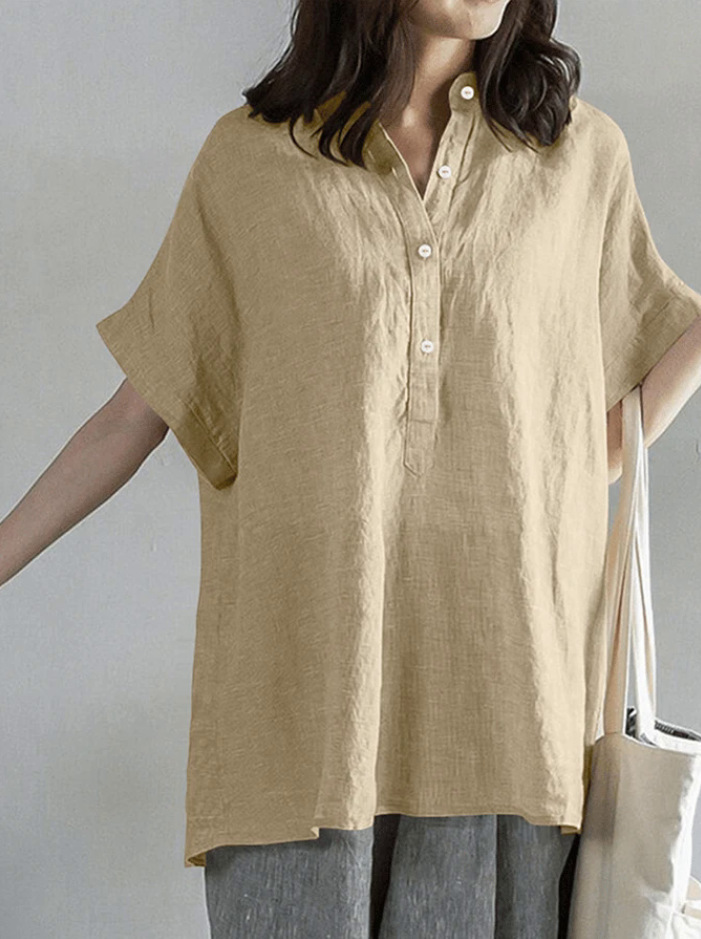 Mid-length And Long-sleeve Chic Casual Loose-fit T-shirt - Image 6