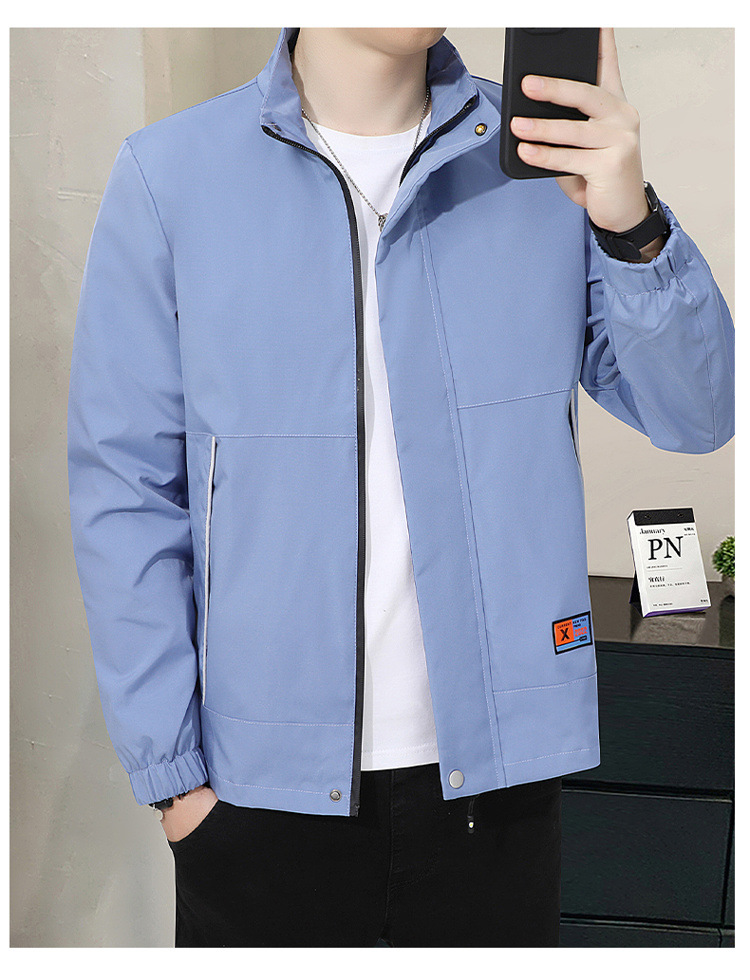 Casual Jacket With Stand Collar Autumn Style For Men - Image 8