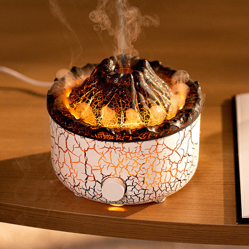 New Creative Volcano Humidifier Aromatherapy Machine Spray Jellyfish Air Flame Humidifier Diffuser - Image 6