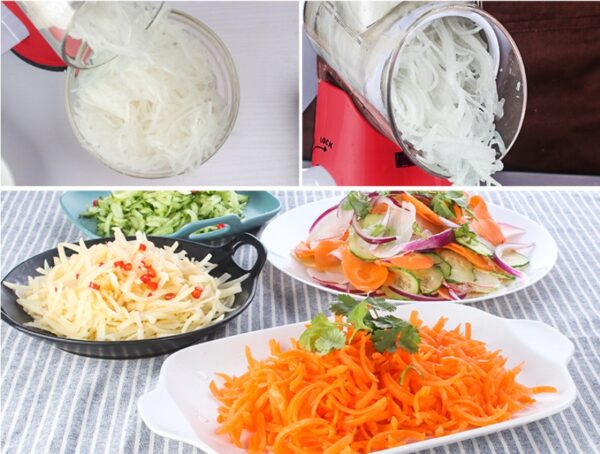 Manual Kitchen Accessories Multifunctional Round Mandoline Potato Slicer Vegetable Cutter Slicer Cheese Kitchen Gadgets - Image 5