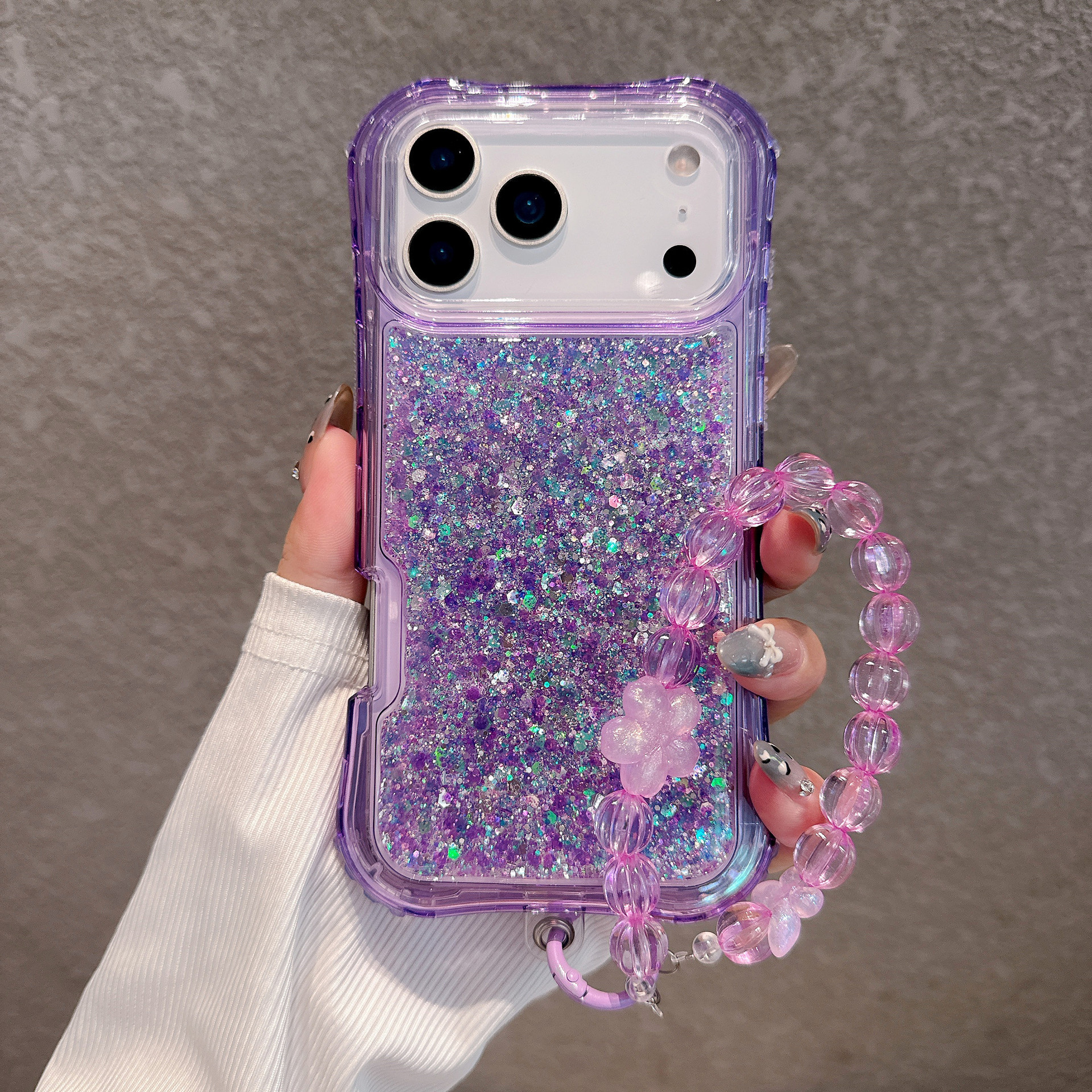 South American-style Slimming Phone Case With 3-in-1 Glitter Epoxy Drop-proof Design And A Matching Bracelet - Image 114