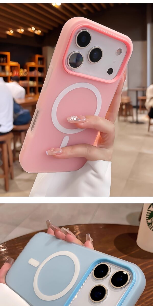 Suitable For 17 Pro Max Phone Case  Jelly Magnetic Two in one Frosted Simple Drop proof - Image 14