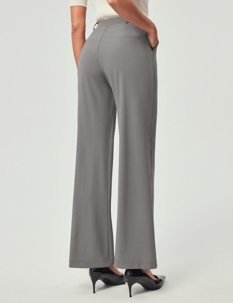 Womens High-Waisted Stretchy Work Business Casual Pants