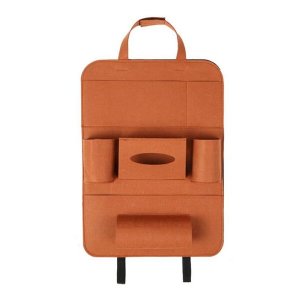Auto Car Backseat Organizer Car-Styling Holder Multi-Pocket Seat Wool Felt Storage Multifunction Vehicle Accessories Bag - Image 2