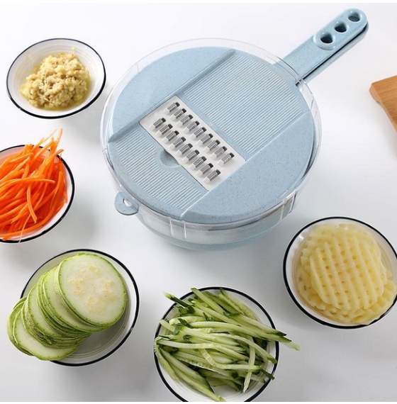 8 In 1 Mandoline Slicer Vegetable Slicer Potato Peeler Carrot Onion Grater With Strainer Vegetable Cutter Kitchen Accessories - Image 12