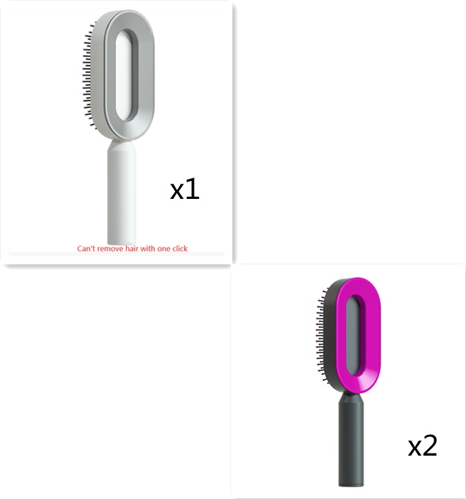 Self Cleaning Hair Brush For Women One-key Cleaning Hair Loss Airbag Massage Scalp Comb Anti-Static Hairbrush - Image 71