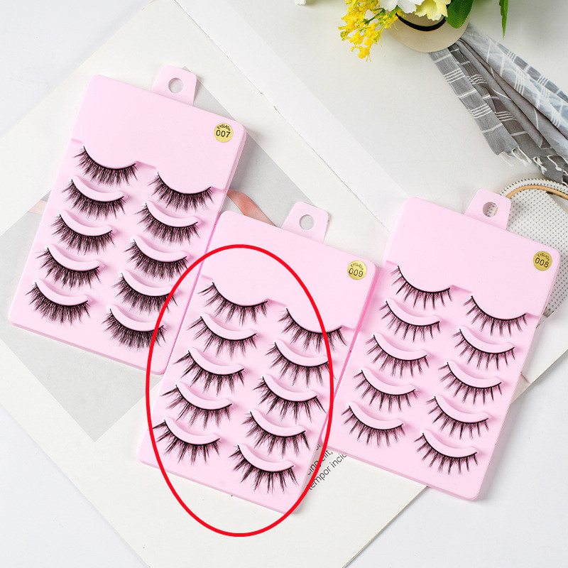 5 Pairs Manga Lashes New Arrival Anime Cosplay Natural Wispy  Korean Makeup Artificial False Eyelashes - Image 21