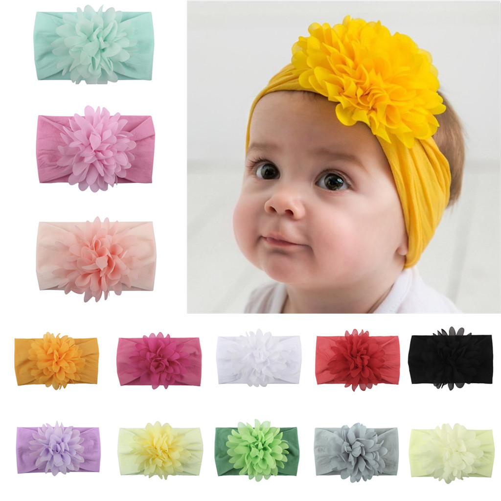 Creative Chiffon Flower Headband Baby Hair Accessories Cute Princess Headband - Image 1