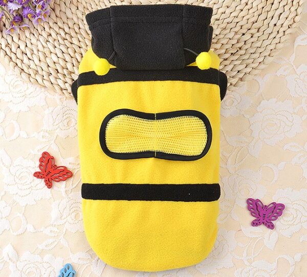 1Pcs Pet Clothes Cute Bees Dog Cat Clothes Soft Fleece Teddy Poodle Dog Clothes For Pets Product Supplies Accessories - Image 8