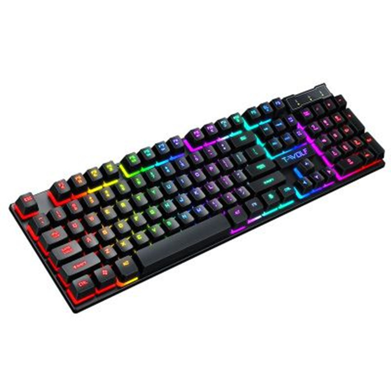 Gaming Usb Luminous Wired Keyboard Floating Manipulator - Image 1
