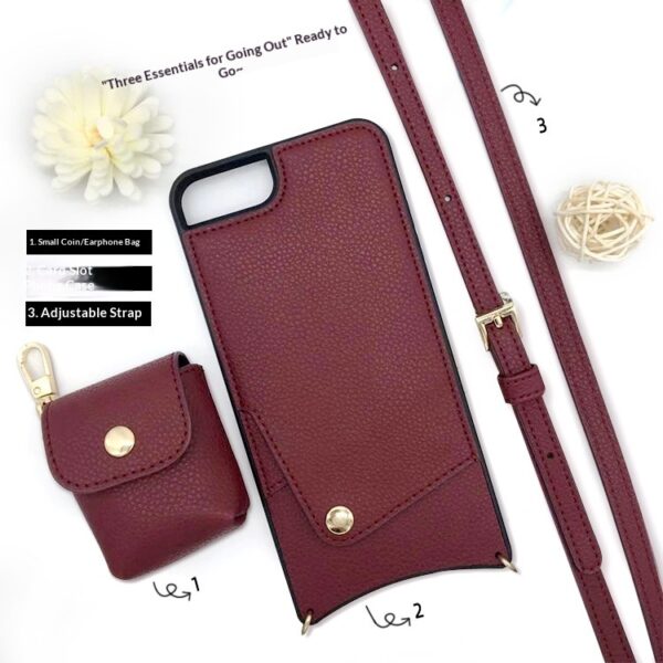 Protective Case With A Crossbody Strap, Card Slots, And A Zipperkeeps Fingerprints At Bay While Doubling As A Mini Wallet - Image 4