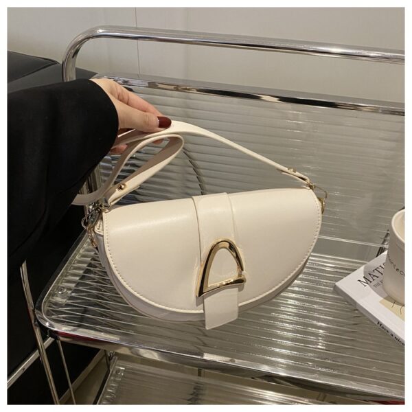 High-end, Fashionable Single-shoulder Bag Niche Saddle Bag - Image 16