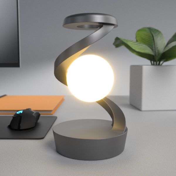 Rotating Moon Desk Lamp With Phone Wireless Charging Sensor Control Table Lamps Decorative Desktop Lamp Small Night Lamp Home Decor - Image 6