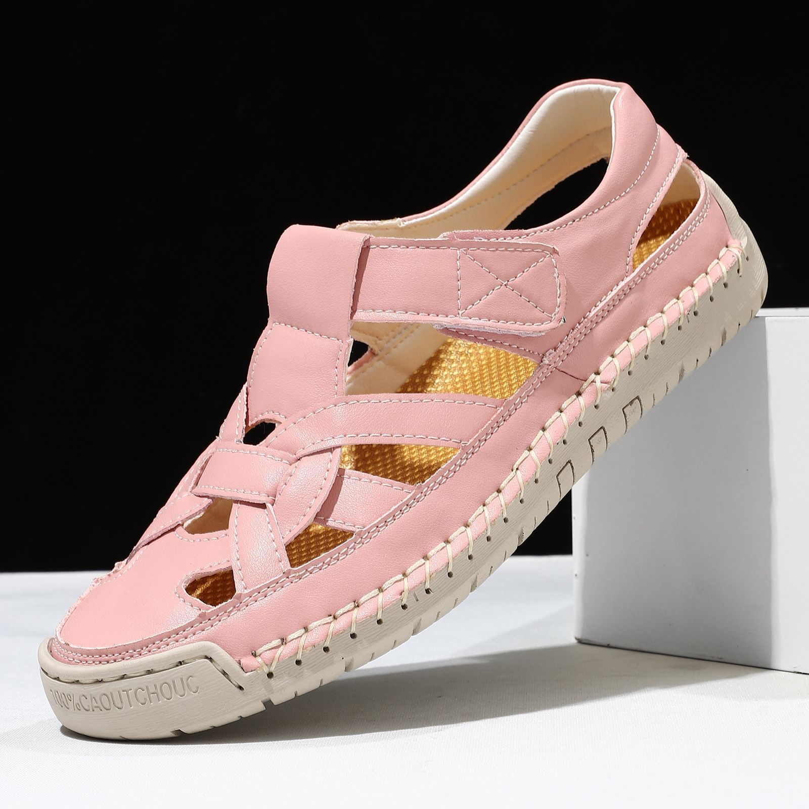 New Roman-style Flat Woven Soft-soled Lightweight - Image 1