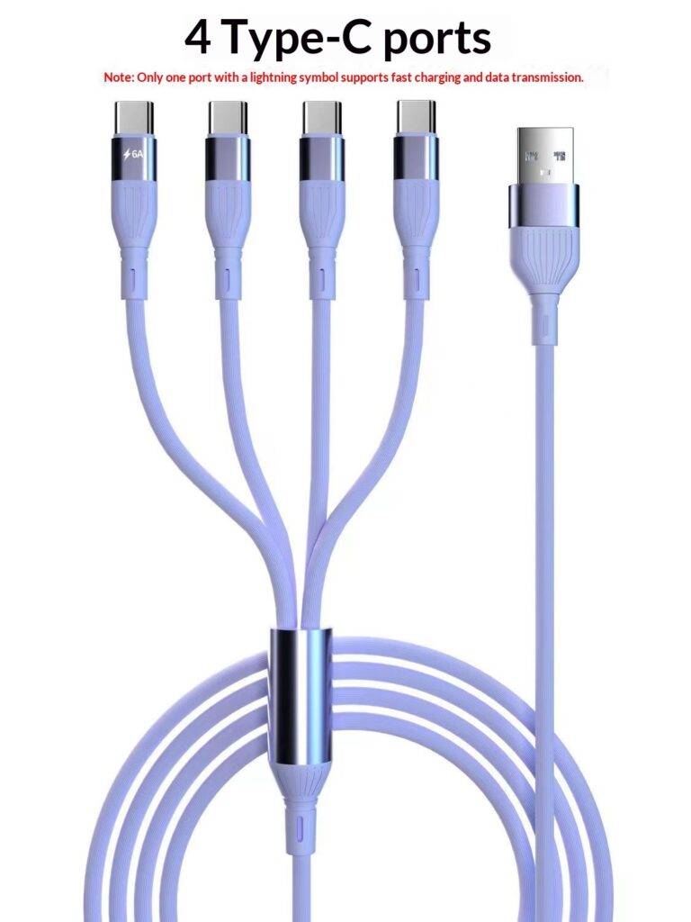 One-for-Four Fast-Charging Data Cable