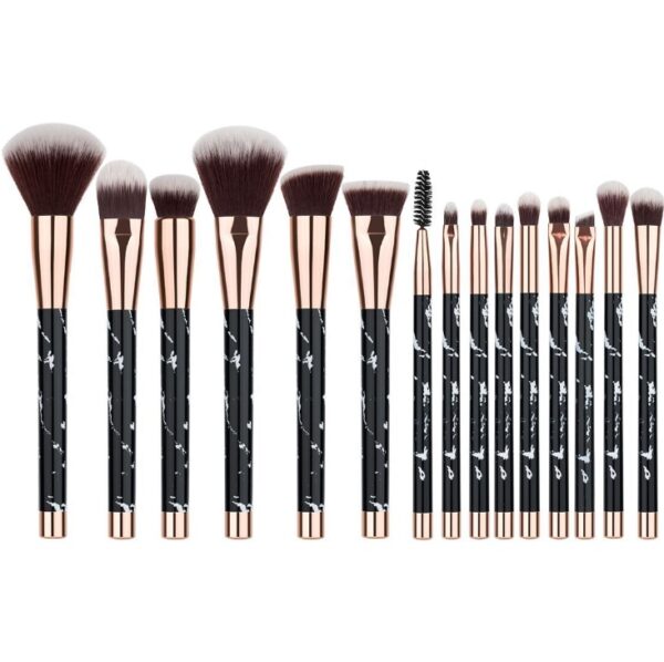 11 sets of marble makeup brush with makeup brush beauty makeup kit 11 makeup brush sets - Image 9