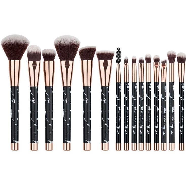 11 sets of marble makeup brush with makeup brush beauty makeup kit 11 makeup brush sets - Image 9
