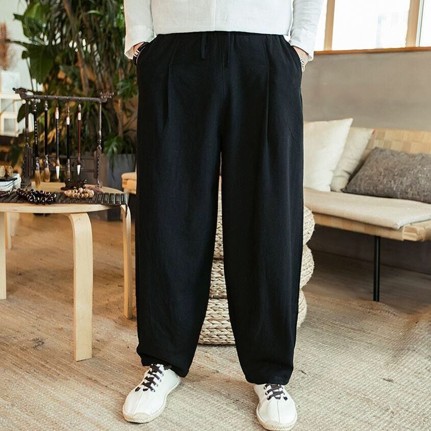 Chinese style large fat wide leg pants - Image 14
