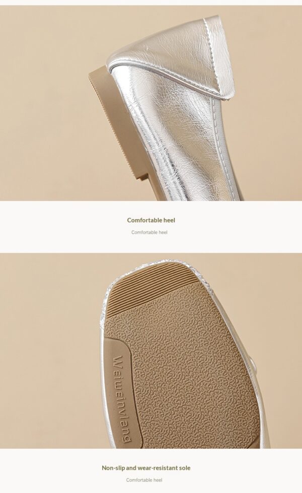 Women's Soft-soled Low-cut Bow-tie Flat Shoes - Image 12