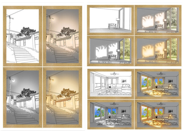 Illuminated Picture LED Decorative Light Painting Bedside Picture Style Creative Modern Simulate Sunshine Drawing Night Light Gift - Image 33
