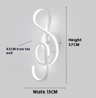 led wall lamp nordic minimalist bedroom bedside lamp - Image 13