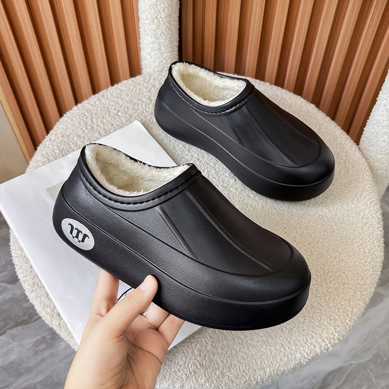 Envelope-style Warm Waterproof And Oil-resistant Slip-on Shoes - Image 23