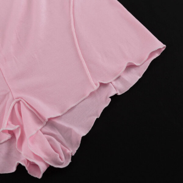New Pink Sexy Tank Top And Shorts Set - Image 15