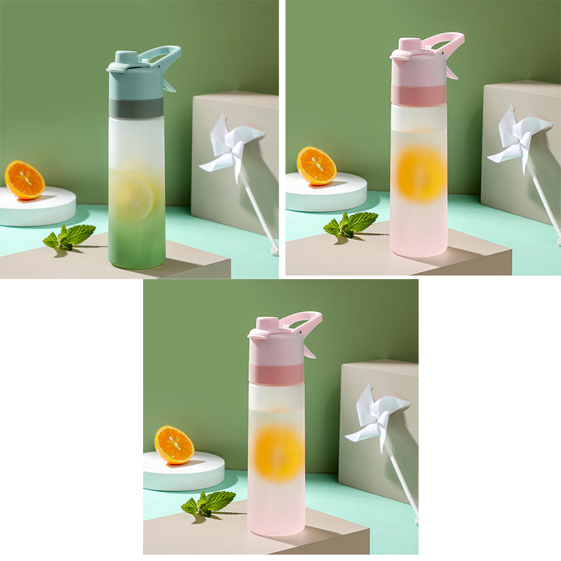 Spray Water Bottle For Girls Outdoor Sport Fitness Water Cup Large Capacity Spray Bottle Drinkware Travel Bottles Kitchen Gadgets - Image 26