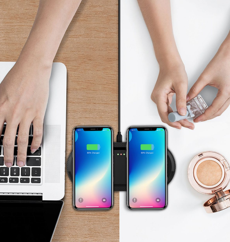Wireless Charger Dual Mobile Phone Charger - Image 20